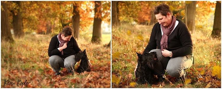 Scottish Terrier mit Züchterin
